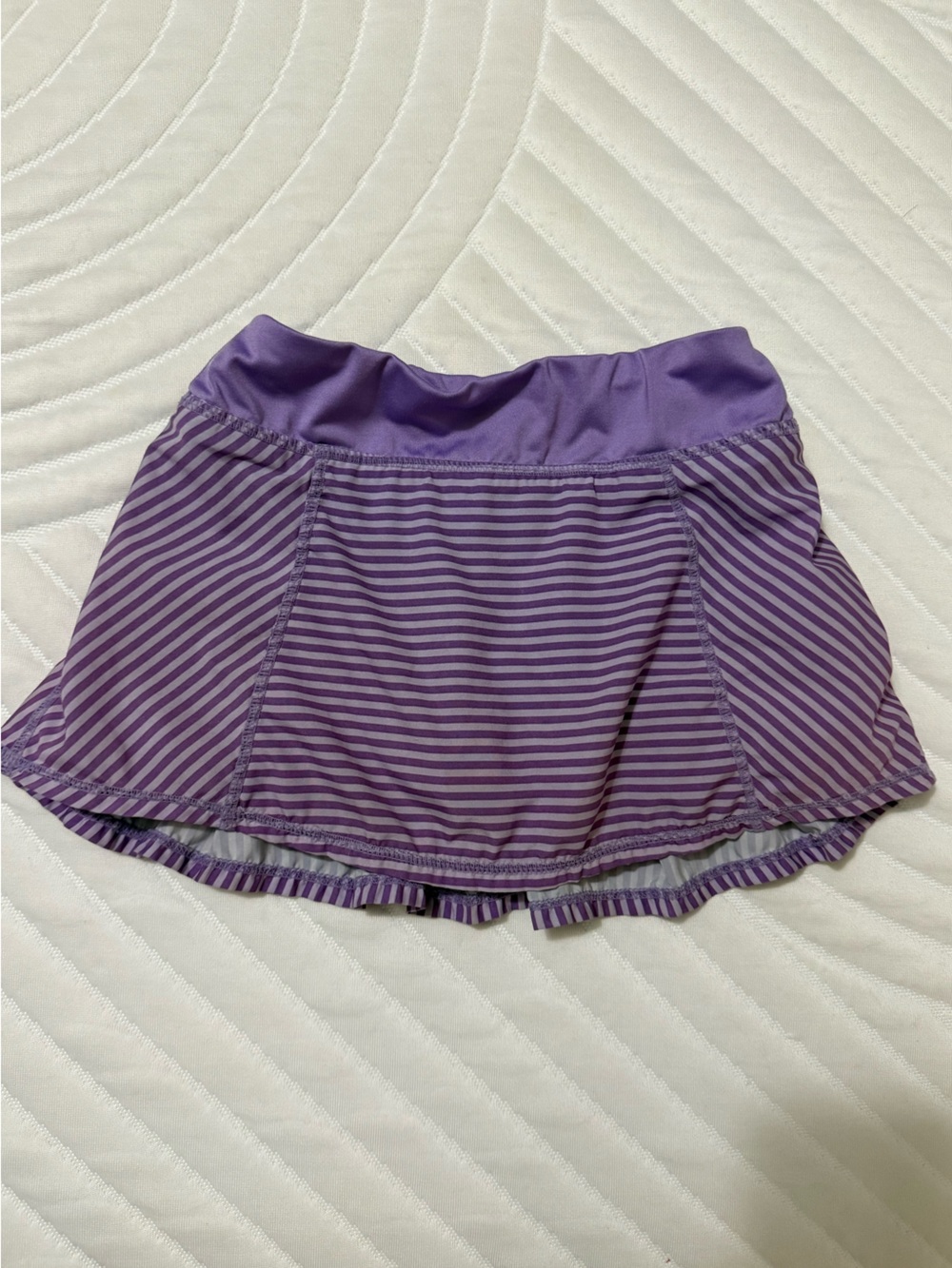 GymGo by Gymboree- Girls Striped Ruffle Athletic Skort